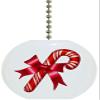 Carolina Hardware and Decor 1091F Candy Cane Christmas Ceramic Fan Pull view 1