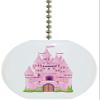 Carolina Hardware and Decor 1827F Castle Fairytale Ceramic Fan Pull view 1