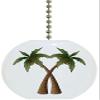 Carolina Hardware and Decor 1323F Coconut Palm Trees Ceramic Fan Pull view 1