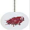 Carolina Hardware and Decor 1410F Clam Seashell Ceramic Fan Pull view 1