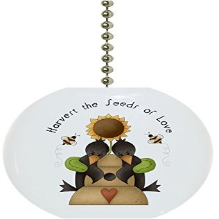 Carolina Hardware and Decor 1952F Crows Beehive Solid Ceramic Fan Pull