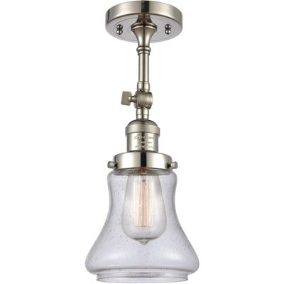 Innovations 201F-PN-G194-LED LED Semi-Flush Mount, Polished Nickel