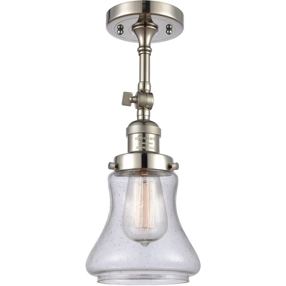 Innovations 201F-PN-G194-LED LED Semi-Flush Mount, Polished Nickel