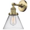 Innovations 201F-AB-G42 1 Light Semi-Flush Mount, Antique Brass view 3