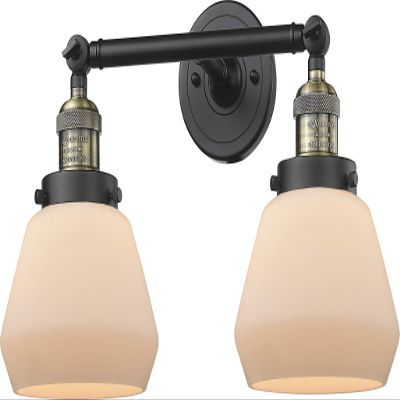 Innovations 208-BAB-G171 2 Light Bathroom Fixture, Black Antique Brass