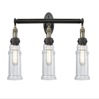 Innovations 205-BAB-S-G182 3 Light Adjustable Bathroom Fixture, Black Antique Brass