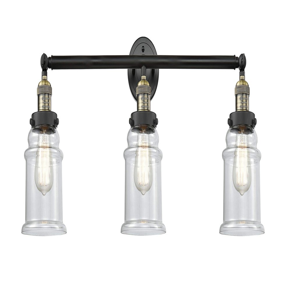 Innovations 205-BAB-S-G182 3 Light Adjustable Bathroom Fixture, Black Antique Brass