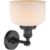 Innovations 201F-BK-G71-LED Transitional LED Semi-Flush Mount from Franklin Restoration Collection in Black Finish, view 4