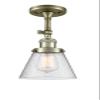 Innovations 201F-AB-G64 1 Light Semi-Flush Mount, Antique Brass view 1