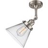 Innovations INNO201F-SN-G42-LED LED Semi-Flush Mount, Brushed Satin Nickel view 2