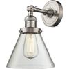 Innovations INNO201F-SN-G42-LED LED Semi-Flush Mount, Brushed Satin Nickel view 3
