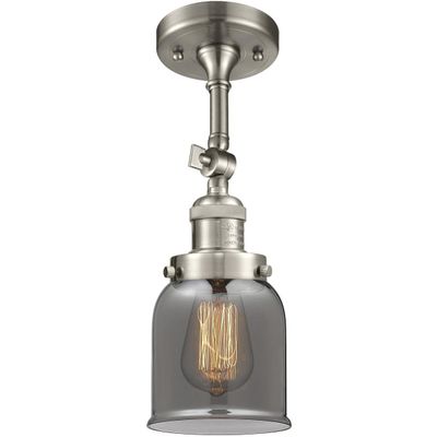 Innovations INNO201F-SN-G53-LED Contemporary Modern LED Semi-Flush Mount, Brushed Satin Nickel