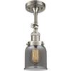 Innovations INNO201F-SN-G53-LED Contemporary Modern LED Semi-Flush Mount, Brushed Satin Nickel view 1