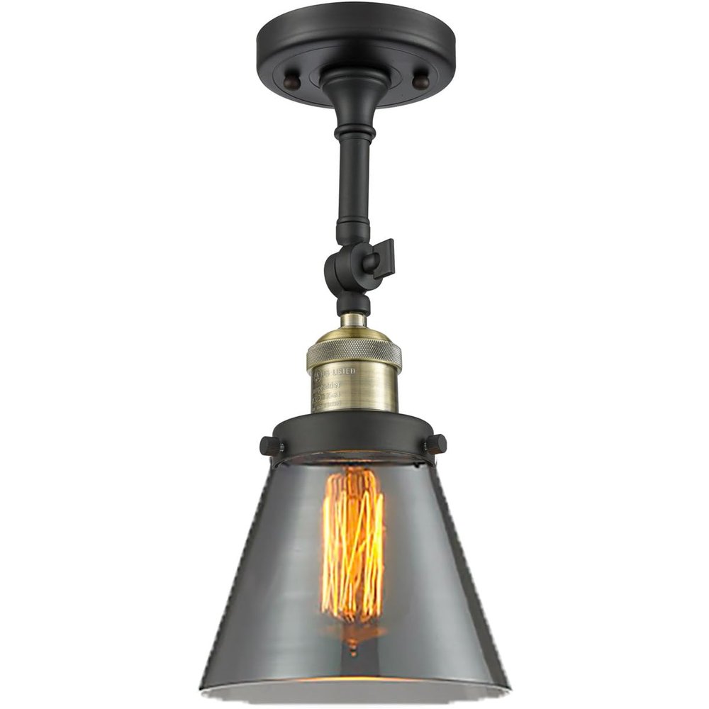 Innovations 201F-BAB-G63-LED LED Semi-Flush Mount from Franklin Restoration Collection