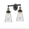 Innovations 208-BAB-G64 2 Light Bathroom Fixture, Black Antique Brass view 4