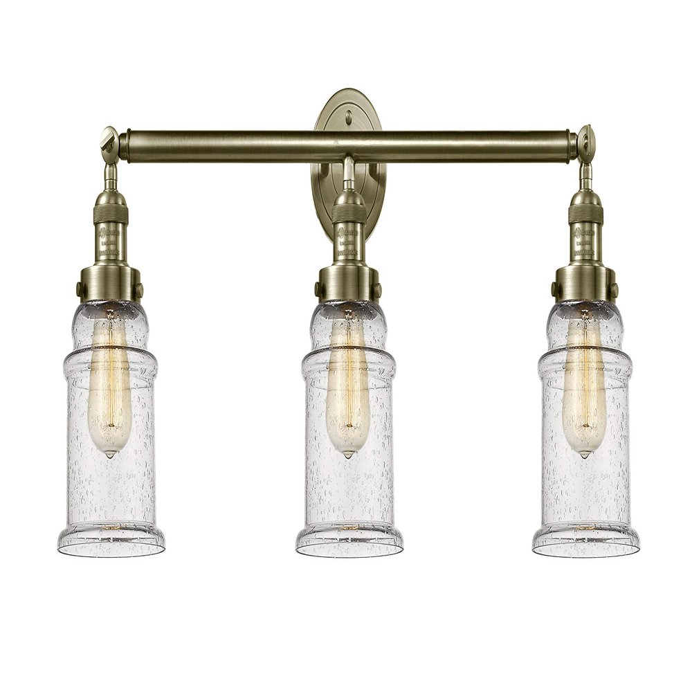 Innovations 205-AB-S-G184 3 Light Adjustable Bathroom Fixture, Antique Brass