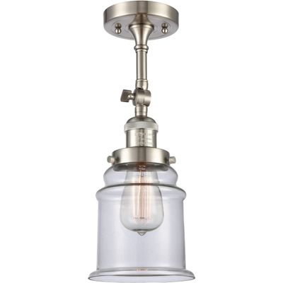 Innovations 201F-SN-G182-LED LED Semi-Flush Mount from Franklin Restoration Collection