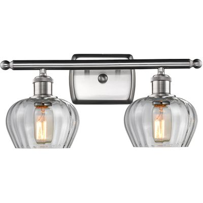Innovations 516-2W-SN-G92-LED 2 Light Vintage Dimmable LED Bathroom Fixture, Brushed Satin Nickel