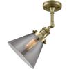 Innovations 201F-AB-G43 1 Light Semi-Flush Mount, Antique Brass view 2