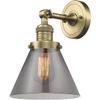 Innovations 201F-AB-G43 1 Light Semi-Flush Mount, Antique Brass view 3