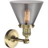 Innovations 201F-AB-G43 1 Light Semi-Flush Mount, Antique Brass view 4