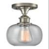 Innovations 516-1C-SN-G104-LED 1 Light Vintage Dimmable LED Flush Mount, Brushed Satin Nickel view 1