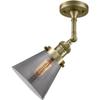 Innovations 201F-AB-G63-LED LED Semi-Flush Mount from Franklin Restoration Collection view 2