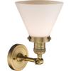 Innovations 201F-BB-G41-LED Traditional LED Semi-Flush Mount from Franklin Restoration Collection in Brass Finish, view 4