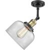 Innovations 201F-BAB-G72-LED 1 Light Vintage Dimmable LED Semi-Flush Mount, Black Antique Brass view 2