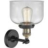 Innovations 201F-BAB-G72-LED 1 Light Vintage Dimmable LED Semi-Flush Mount, Black Antique Brass view 4