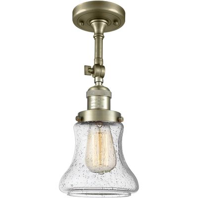 Innovations 201F-AB-G194-LED LED Semi-Flush Mount, Antique Brass