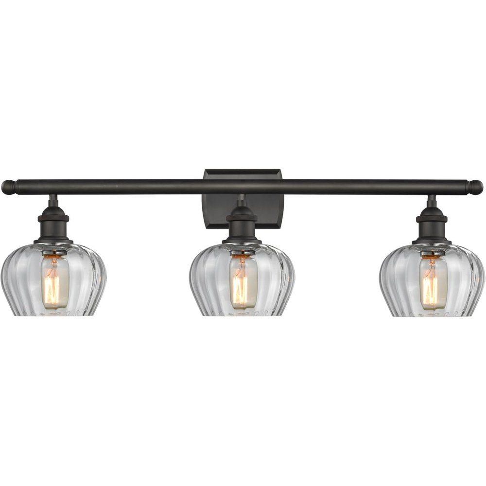 Innovations 516-3W-OB-G92-LED 3 Light Vintage Dimmable LED Bathroom Fixture, Oil Rubbed Bronze