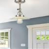 Innovations 201F-BAB-G2 1 Light Semi-Flush Mount, Black Antique Brass view 3