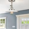 Innovations 201F-BAB-G2 1 Light Semi-Flush Mount, Black Antique Brass view 4