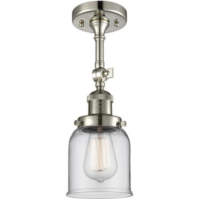 Innovations INNO201F-PN-G52-LED LED Semi-Flush Mount, Polished Nickel