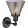 Innovations 201F-BK-G43 1 Light Semi-Flush Mount, Matte Black view 4