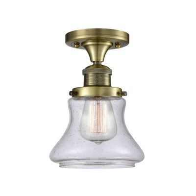 Innovations 517-1CH-AB-G194-LED 1 Light Vintage Dimmable LED Flush Mount, Antique Brass