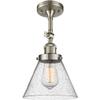 Innovations 201F-SN-G44-LED Transitional LED Semi-Flush Mount from Franklin Restoration Collection in Pewter, Nickel, Silver Finish, view 1