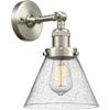 Innovations 201F-SN-G44-LED Transitional LED Semi-Flush Mount from Franklin Restoration Collection in Pewter, Nickel, Silver Finish, view 3