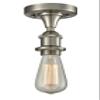 Innovations 516-1C-SN-LED 1 Light Vintage Dimmable LED Semi-Flush Mount, Brushed Satin Nickel view 1