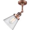 Innovations 201F-AC-G64-LED LED Semi-Flush Mount, Antique Copper view 2