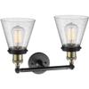 Innovations 208-BAB-G64-LED 2 Light Vintage Dimmable LED Bathroom Fixture, Black Antique Brass view 2