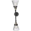 Innovations 208-BAB-G64-LED 2 Light Vintage Dimmable LED Bathroom Fixture, Black Antique Brass view 3
