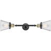 Innovations 208-BAB-G64-LED 2 Light Vintage Dimmable LED Bathroom Fixture, Black Antique Brass view 4