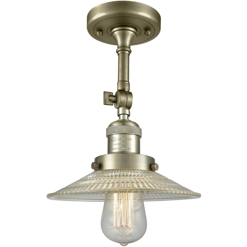 Innovations 201F-AB-G2-LED LED Semi-Flush Mount from Franklin Restoration Collection