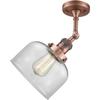 Innovations 201F-AC-G72-LED Traditional LED Semi-Flush Mount from Franklin Restoration Collection in Copper Finish, view 2