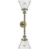 Innovations 208-AB-G44 2 Light Bathroom Fixture, Antique Brass view 1