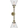 Innovations 208-AB-G44 2 Light Bathroom Fixture, Antique Brass view 3