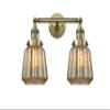 Innovations 208-AB-G146 2 Light Bathroom Fixture, Antique Brass view 1