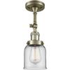 Innovations 201F-AB-G52-LED Traditional LED Semi-Flush Mount from Franklin Restoration Collection in Brass - Antique Finish, view 1
